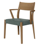 飛騨家具 セミアームチェア ファルセット イバタインテリア