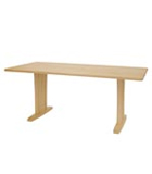 飛騨家具 ダイニングテーブル（2本脚） メープルリッチ イバタインテリア