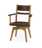 飛騨家具 肘付回転チェア サイン イバタインテリア